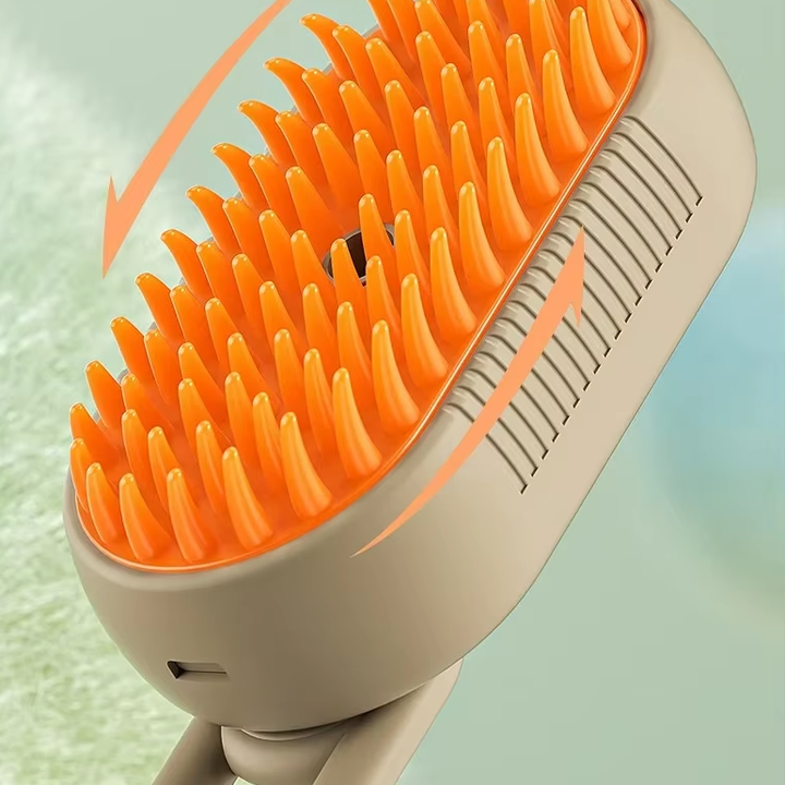 Revolucionária Escova a vapor 3-1 para cães e gatos Limpeza Eficiente, Banho Relaxante e Penteado Perfeito! Descubra a Inovação em Cuidados com Animais de Estimação com Nossa Escova de Limpeza a Vapor para Gatos e Cães