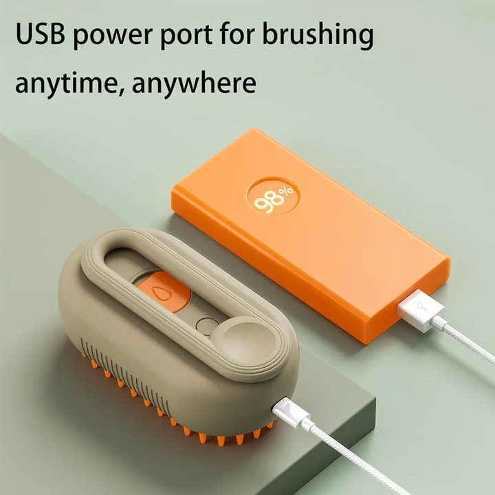 Revolucionária Escova a vapor 3-1 para cães e gatos Limpeza Eficiente, Banho Relaxante e Penteado Perfeito! Descubra a Inovação em Cuidados com Animais de Estimação com Nossa Escova de Limpeza a Vapor para Gatos e Cães