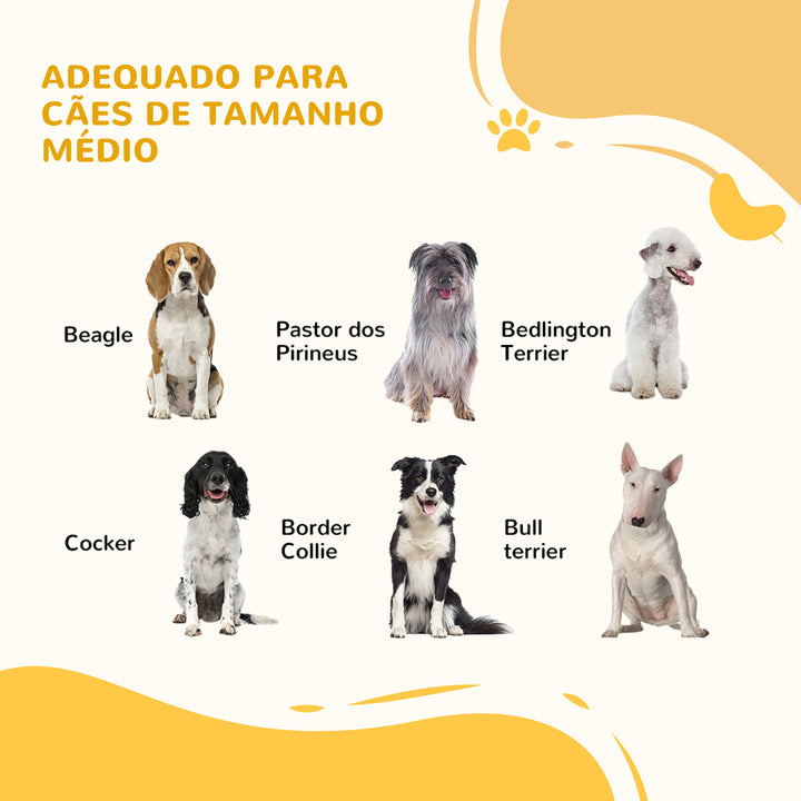 Barreira para Cães de Aço Barreira de Segurança para Animais de Estimação Dobrável de 3 Painéis Duplo Fechamento e Função de Bloqueio Auxiliar para Porta Escada 206x90 cm Branco