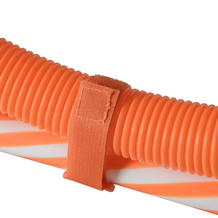 Conjunto de Treino de Agilidade para Cães de 4 Peças Kit Treino Agility para Cães com Slalom Área de Pausa Barreiras e Anel de Salto Laranja