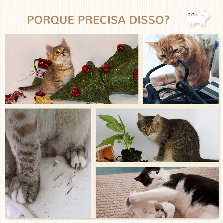Conjunto de Prateleiras de Escalada para Gatos de 3 Peças Prateleiras de Parede para Gatos com Rede Rampa Arranhador Plataforma em Forma de Nuvem para Saltar Cinzento