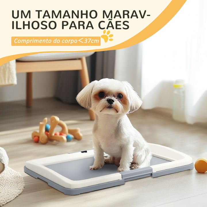 Tabuleiro para Resguardos de Cães Sanita para Cães com Bandeja para Treino em Exterior e Interior 63x48,5x6 cm Cinza