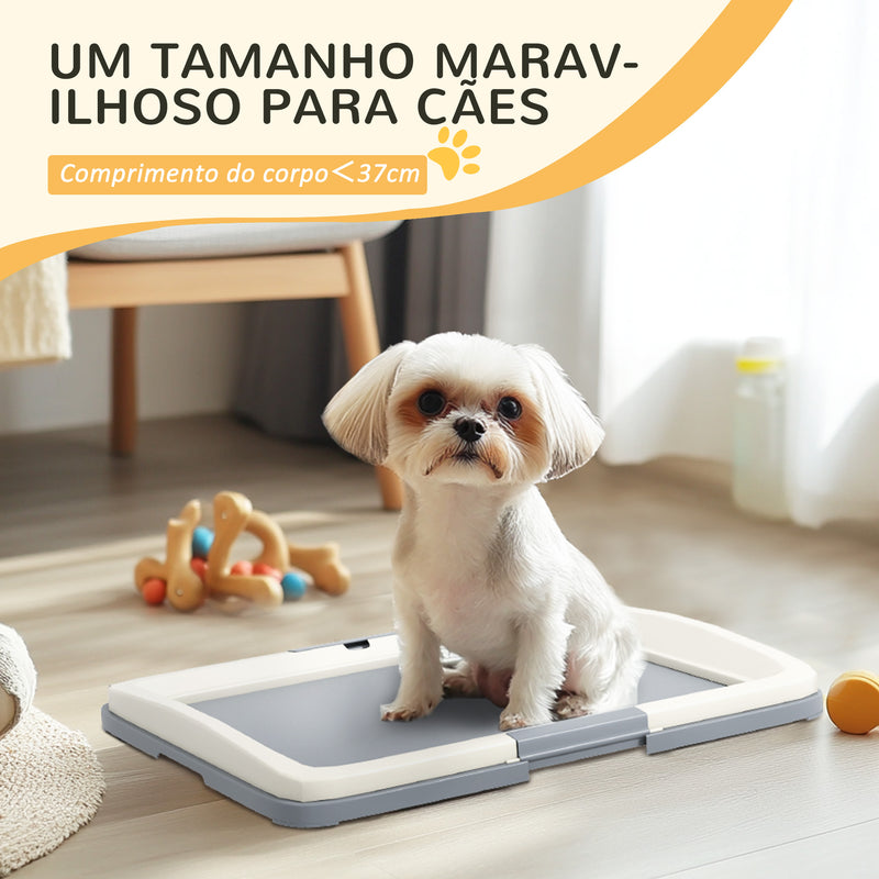 Tabuleiro para Resguardos de Cães Sanita para Cães com Bandeja para Treino em Exterior e Interior 63x48,5x6 cm Cinza