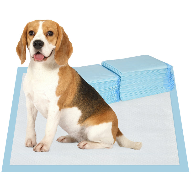 Resguardos de Treino Animais de Estimação 80 Unidades 45x60 cm Resguardos Absorventes para Cães Desenho com 6 Camadas com Superfície de Secagem Rápida Azul