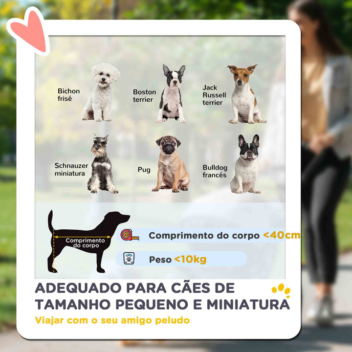 Carrinho para Cães Dobrável Carrinho de Passeio para Cães Pequenos com Rodas Universais Correia de Segurança Almofada Lavável e Janelas 80x48,5x106 cm Cáqui