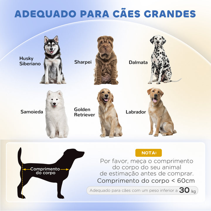 Sofá para Cães Cama Elevada para Cães Estofada com Almofada Lavável e Pés de Madeira de Pinho Carga Máxima 40 kg 98x67x25 cm Cinza Escuro
