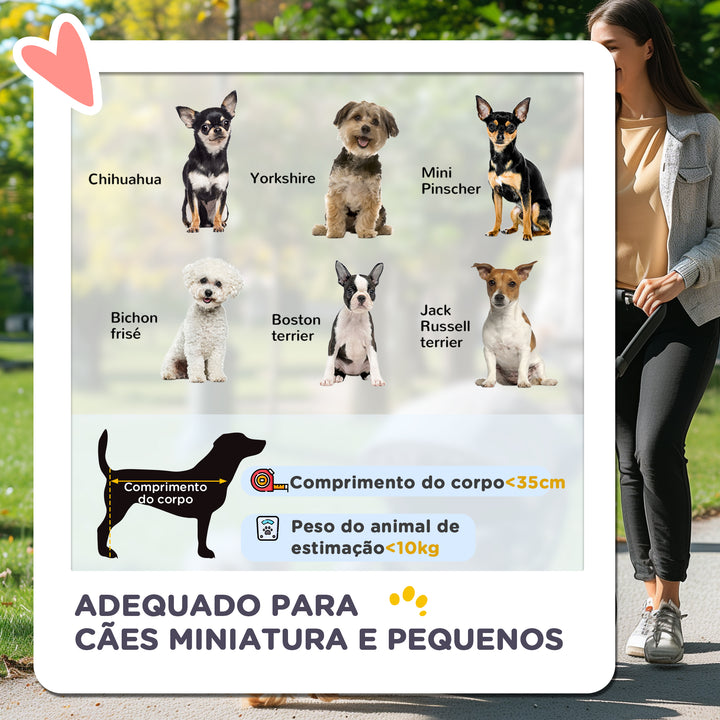 Carrinho para Animais de Estimação Dobrável Carrinho para Cães e Gatos com Rodas Giratórias Cesto e Suporte para Copos 75x45x97 cm Cinzento