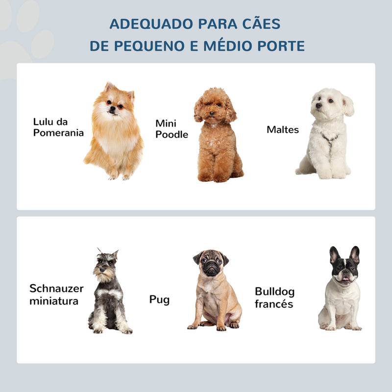 Comedouro Elevado para Cães com Suporte e 2 Tigelas Amovíveis de Aço Inoxidável Alimentador para Animais de Estimação 44x24x15 cm Marrom