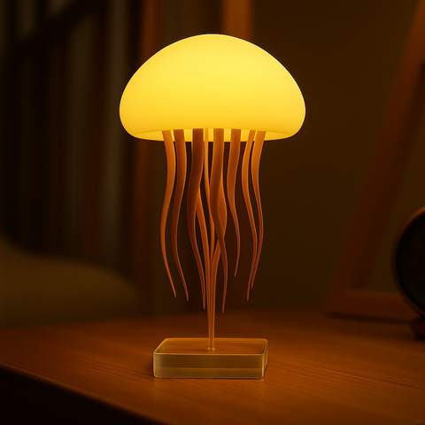 🐙 Aqualume® – A Lâmpada Tech Hipnótica em Forma de Medusa: Relaxante, Sem Fios e com Sensor de Voz  Transforma Qualquer Espaço num Oceano de Luz e Tranquilidade