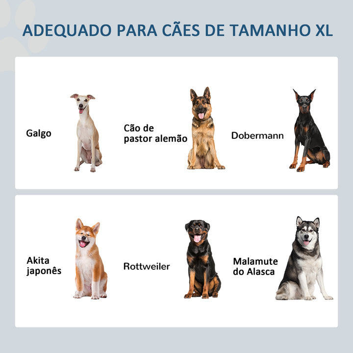 Comedouro Elevado para Cães Comedouro para Cães com 2 Tigelas de Aço Inoxidável e Espaço de Armazenamento Oculto 60x30x41 cm Cinzento