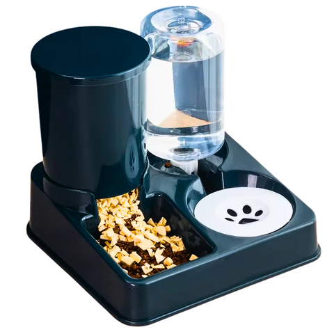 Kit 2 em 1 comedouro e Bebedouro inclinado Alimentação constante  e Hidratação contínua