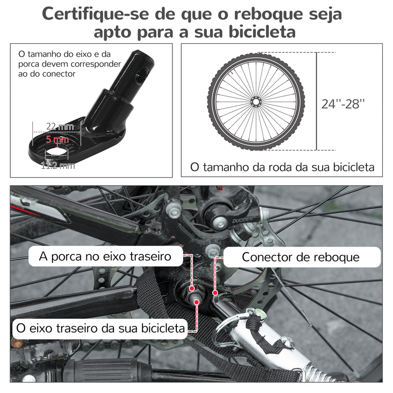 Reboque de Bicicleta para Cães 2 em 1 Transporte para Animais de Estimação com Porta Enrolável Janelas Cinto de Segurança Bandeira e 6 Refletores 140x72,5x108 cm Vermelho