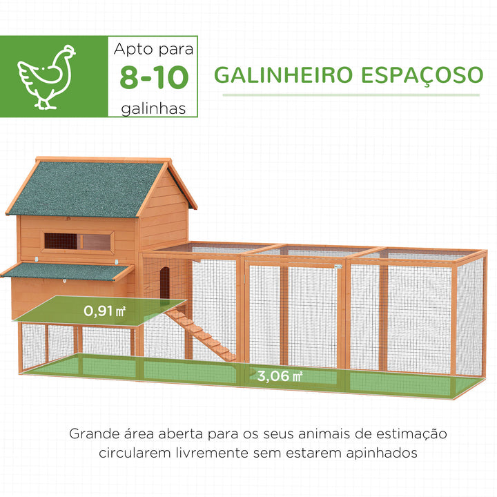 Galinheiro Enorme Galinhas poedeiras  347x150x142 cm