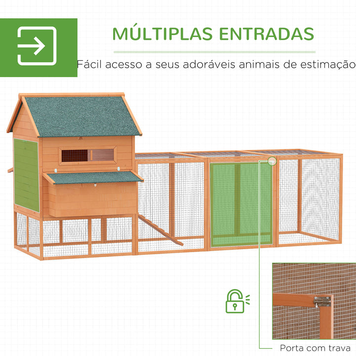 Galinheiro Enorme Galinhas poedeiras  347x150x142 cm