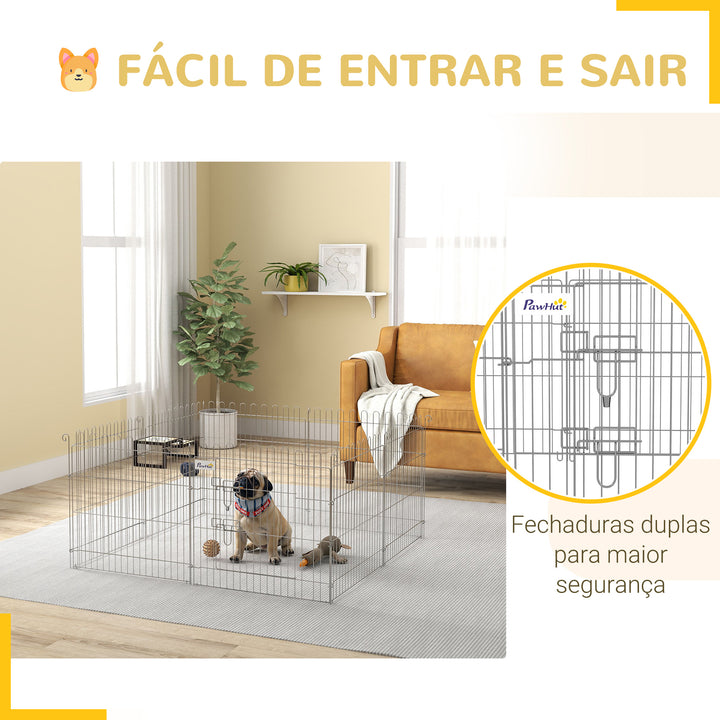 Parque para animais de estimção 63 x 60 CM Prata