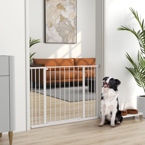 Barreira para Animais Barreira de Segurança Extensível Portas e escadas metálicas para cães e bebês Barreira de Porta 72-107x76cm