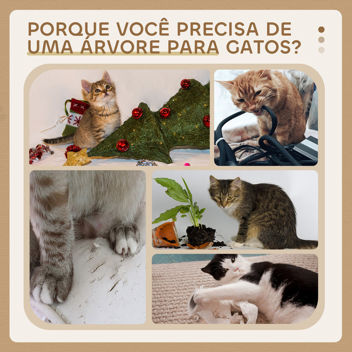 Árvore  gato 2 andares 80cm