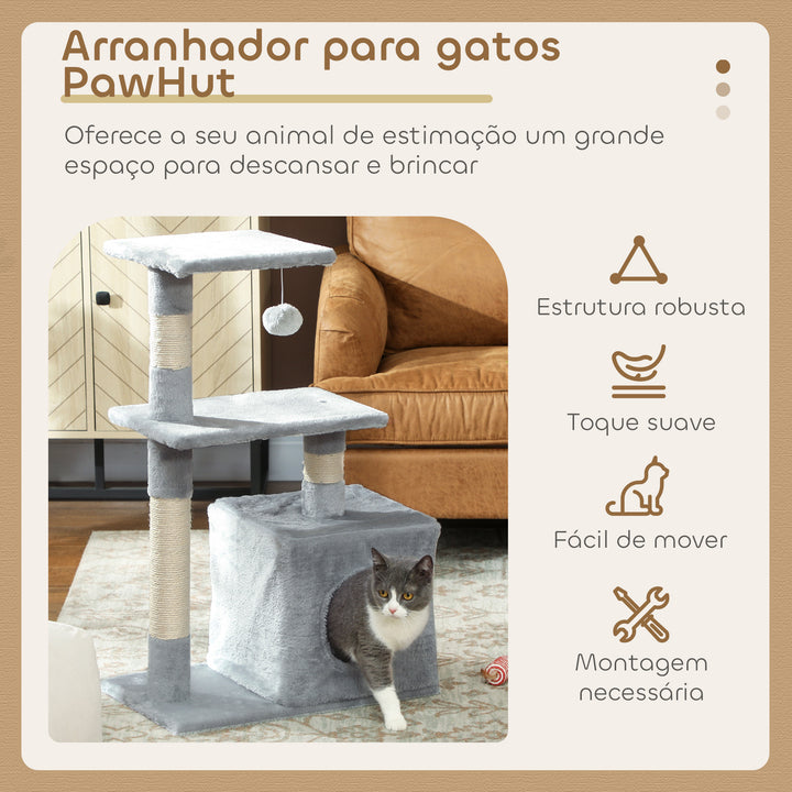 Árvore  gato 2 andares 80cm