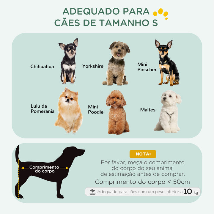 Gaiola Dobrável para Cães Pequenos com Almofada 2 Portas Bandeja Removível e Estrutura Metálica 75x48,5x53 cm Preto e Bege