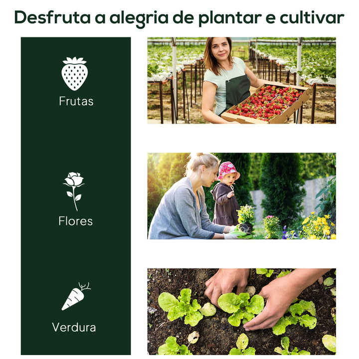 Estufa transparente para jardim ou terraço para cultivo de plantas e flores com porta zip 250x100x80cm PVC