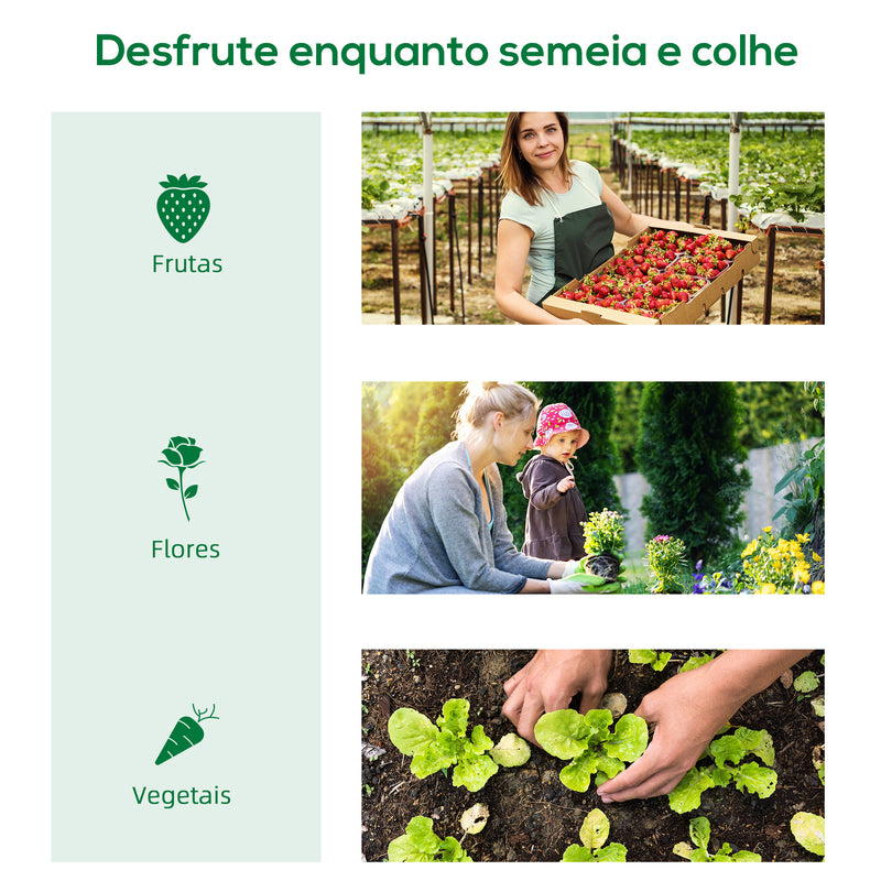 Estufa Tipo Túnel 3x2x2 m Estufa de Jardim com 3 Portas e 6 Janelas Enroláveis Estufa com Teto Curvo para Cultivo de Plantas Flores Branco