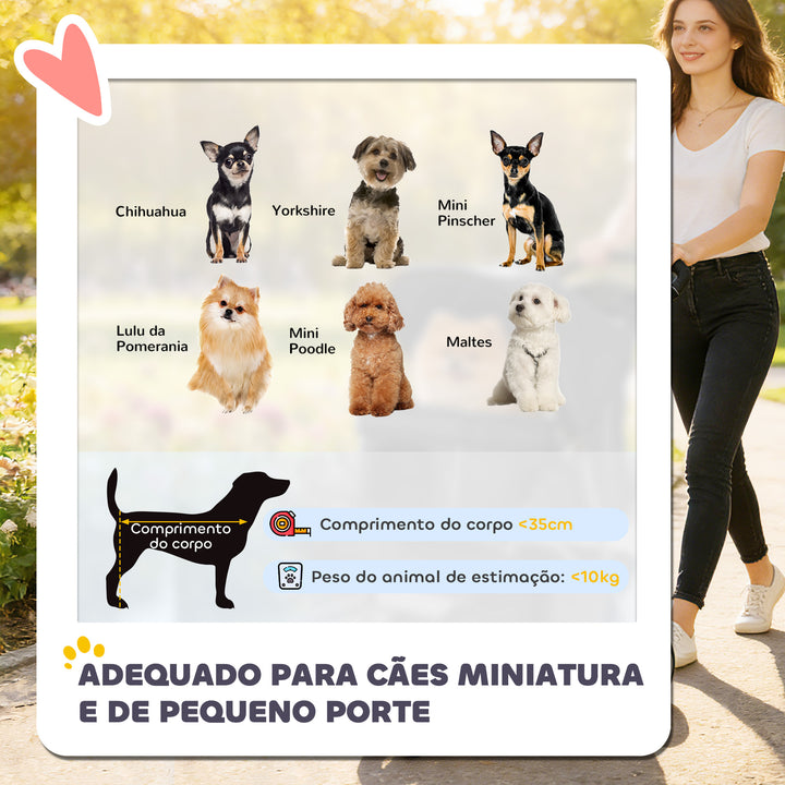 Carrinho para Cães Dobrável Carrinho para Cães Pequenos com Cesto de Arrumação Janelas em Rede Porta-Copos e Rodas Suporta 10 kg 77x44x102 cm Cinzento Escuro