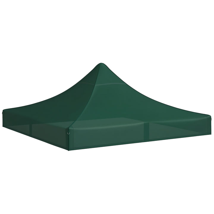 Toldo de Substituição 3x3 m para Pérgola de Jardim Cobertura de Substituição para Tenda Dobrável de Tecido Oxford Impermeável e Anti-UV Verde Escuro