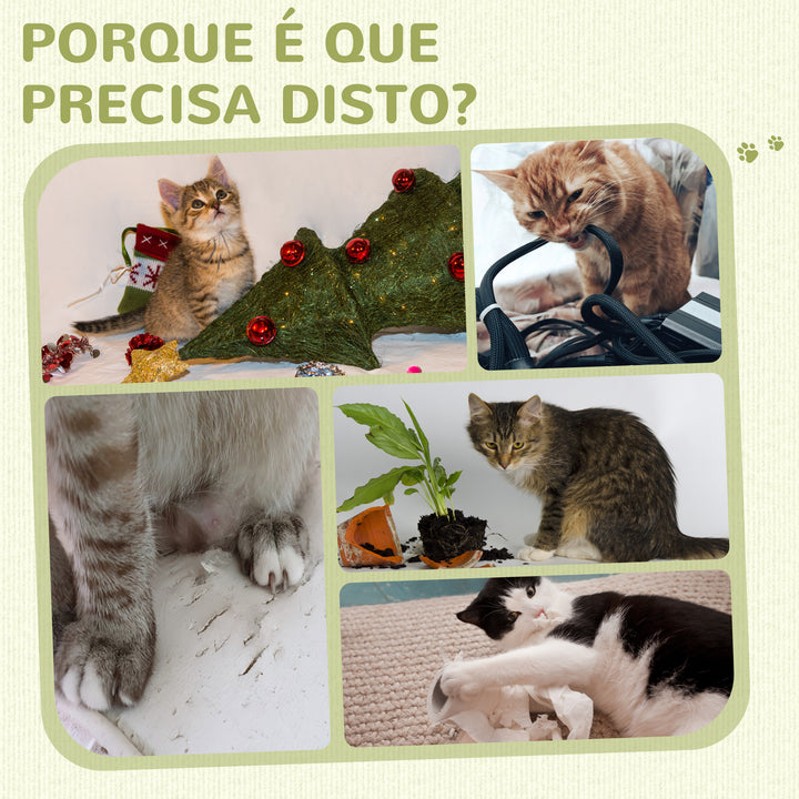 Poste Arranhador para Gatos 79 cm Arranhador para Gatos com Bola Suspensa e Poste de Juta 59,5x39x79 cm Creme e Bege