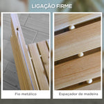 Estrado de Ripas de Madeira 120x38 cm Estrado de Ripas Enrolável para Exteriores Resistente às Intempéries Decoração de Jardim para Praia Casamento Festa Natural