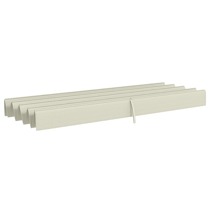 Cobertura para Pérgola Retrátil 286x245 cm Teto de Substituição para Pérgola com Proteção UV30+ para Pérgola de 3x2,15 cm Creme