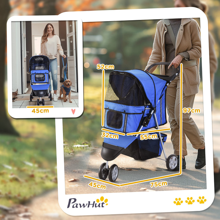 Carrinho Dobrável 75x45x97 cm Cão Gato