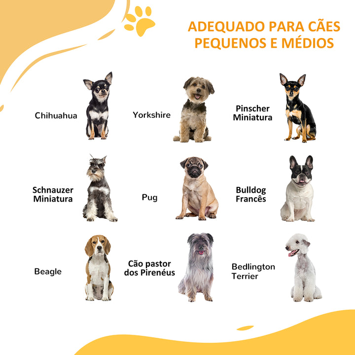Barreira de Segurança para Cães 74-80 cm para Portas e Escadas Porta de Segurança para Animais com Montagem a Pressão e Duplo Bloqueio Branco