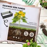 Conjunto de 2 Caixas de Plantio de Exterior em Aço Caixas de Cultivo Retangulares de Plantas e Flores para Pátio e Jardim 100x60x30 cm Cinza Escuro