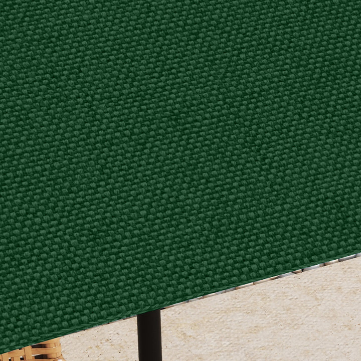 Toldo de Substituição de 3x3m para Pérgola de Jardim com 8 Orifícios de Drenagem e Ventilação Verde