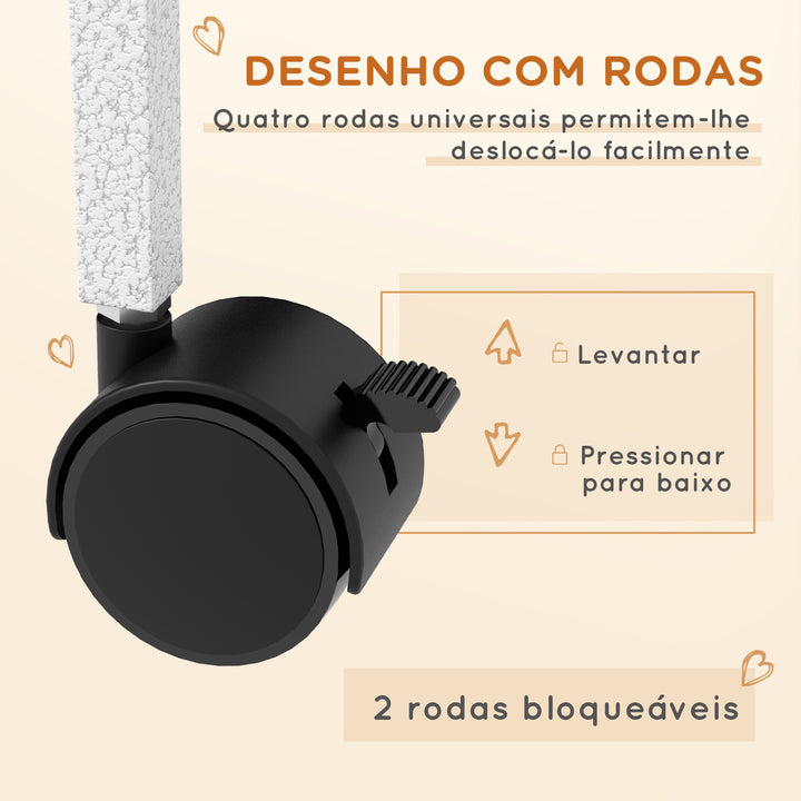 Gaiola para Roedores 80x52x128 cm Casa de 4 Alturas com Rampas Suspensa Rede Bandeja Removível Rodas Portas Branco Rajado e Preto