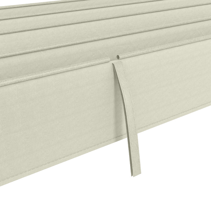 Cobertura para Pérgola Retrátil 286x245 cm Teto de Substituição para Pérgola com Proteção UV30+ para Pérgola de 3x2,15 cm Creme