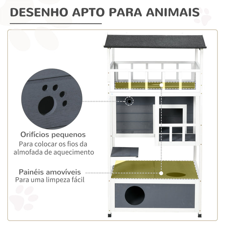 Casa do Gato madeira 78x76x140cm