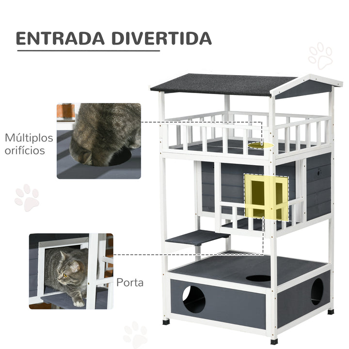 Casa do Gato madeira 78x76x140cm