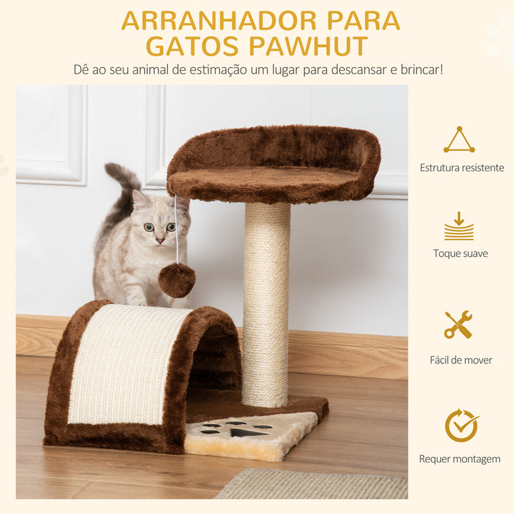 Arranhador Árvore Gato 36 x 36 x 44 cm Árvores Arranhadores para Arranhar Cama de Gatos Brincadeira