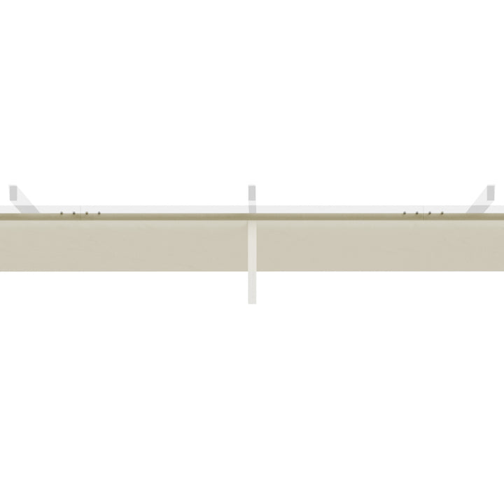 Cobertura para Pérgola 3,5x2,5 m Teto de Substituição Retrátil para Pérgola com 10 Orifícios de Drenagem Creme