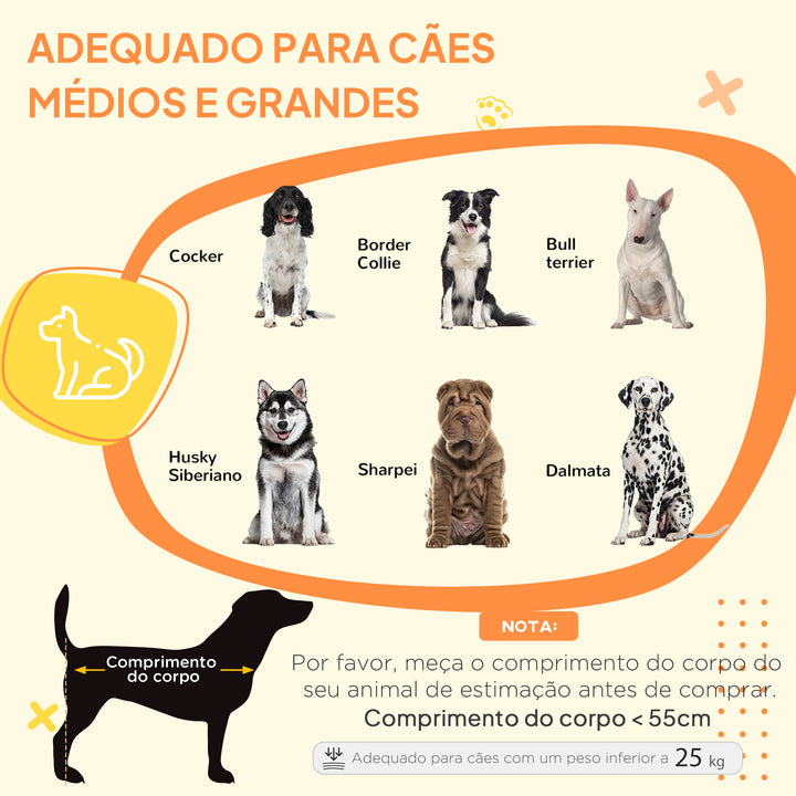 Gaiola para Cães com Mesa Auxiliar e Almofada Lavável Gaiola para Animais com Estrutura de Aço para Cães Médios e Grandes 90x58x65 cm Carvalho