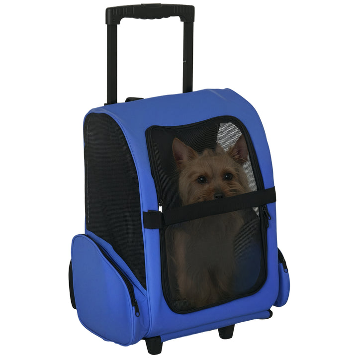 Carrinho transporte cães 2 em 1 Mochila Carrinho 36x30x49 cm Mascote Cão Gato
