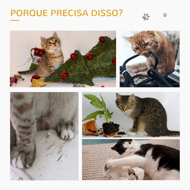 Árvore Arranhador para Gatos Pequenos Altura 57 cm Arranhador para Gatos com Poste de Juta Rampa Caverna e Bola Suspensa 40x40x57 cm Cinza