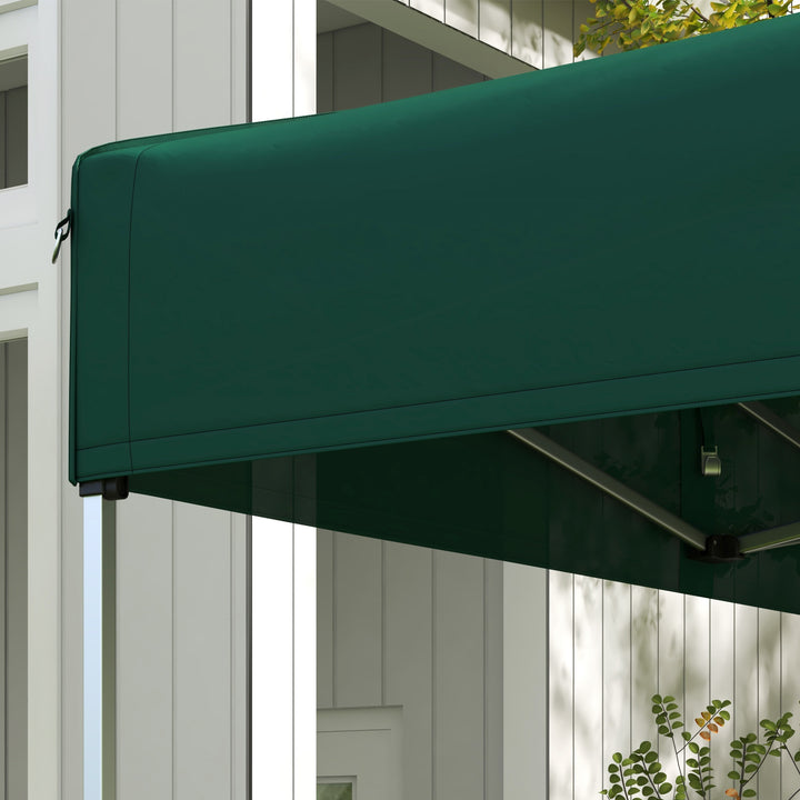 Toldo de Substituição 3x3 m para Pérgola de Jardim Cobertura de Substituição para Tenda Dobrável de Tecido Oxford Impermeável e Anti-UV Verde Escuro