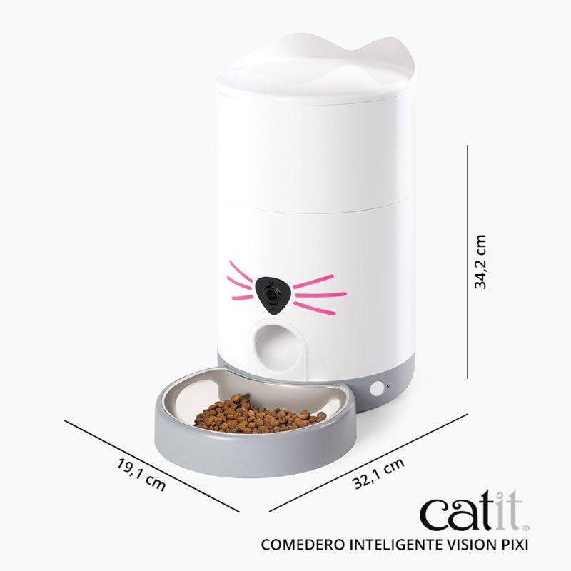 Comedouro Inteligente com câmara e micro Catit PIXI gatos