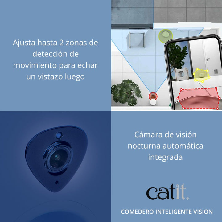 Comedouro Inteligente com câmara e micro Catit PIXI gatos