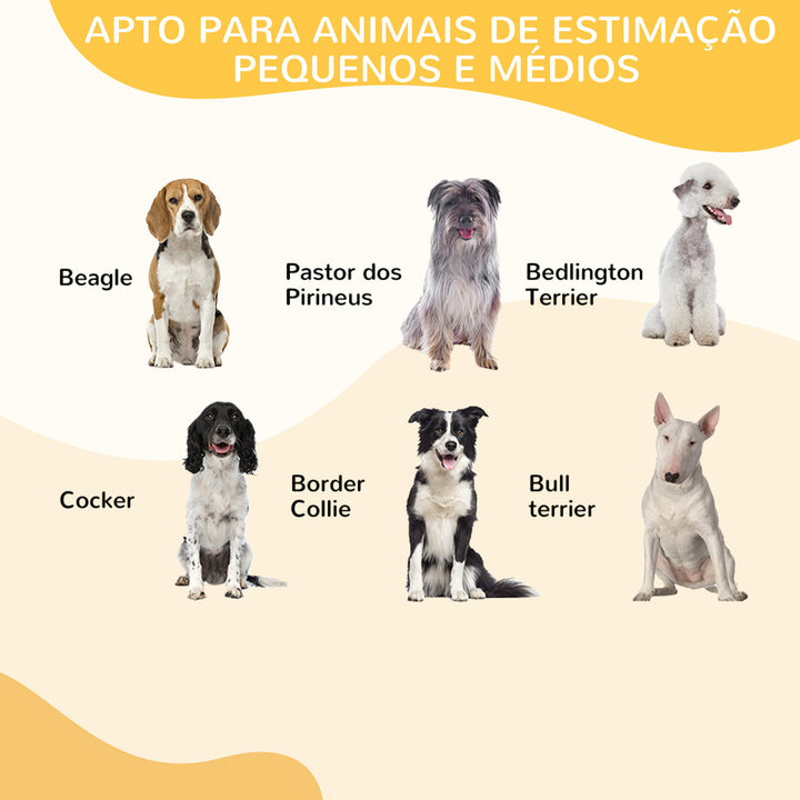 Parque para animais de estimação com 8 Varas Dobrável com Porta e Dupla Trava 79x100cm Preto