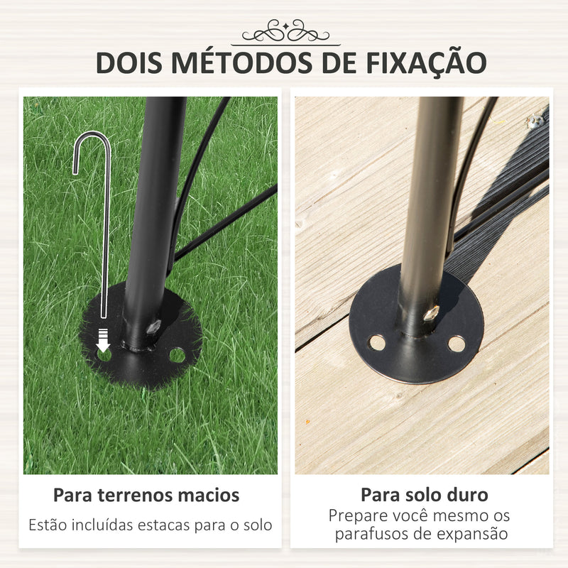 Arco de Jardim de Metal Arco Decorativo com Desenho de Treliça para Plantas Trepadeiras para Decoração Pátio Terraço 114x30x230 cm Preto