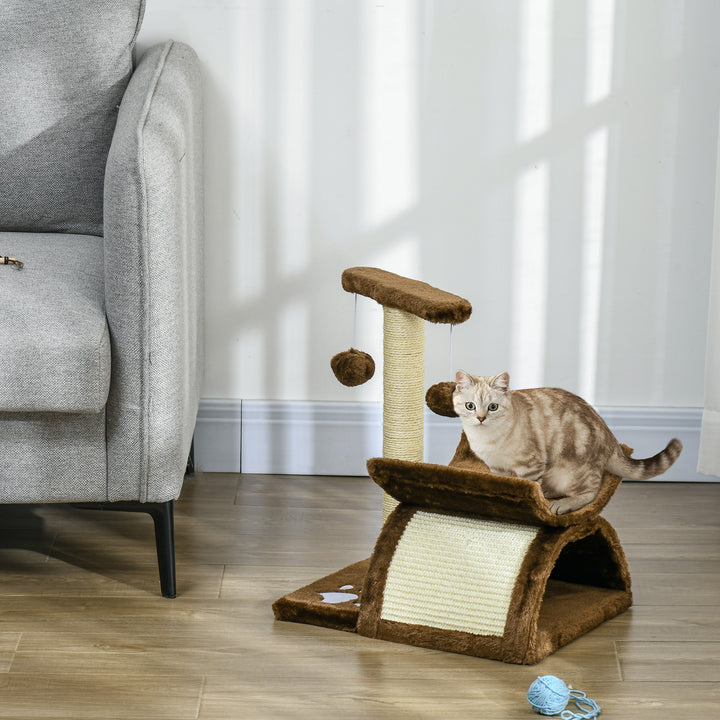 Raspador para Gatos Centro de atividades Sisal Natural 40x30x43cm