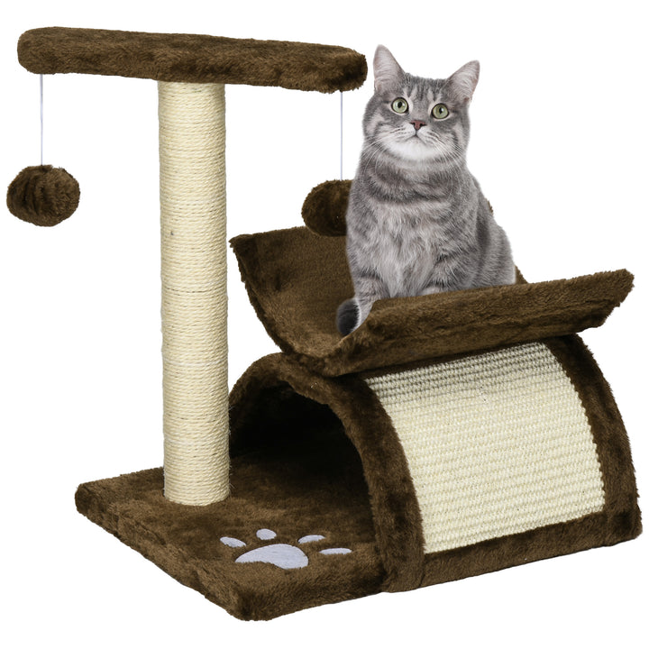Raspador para Gatos Centro de atividades Sisal Natural 40x30x43cm